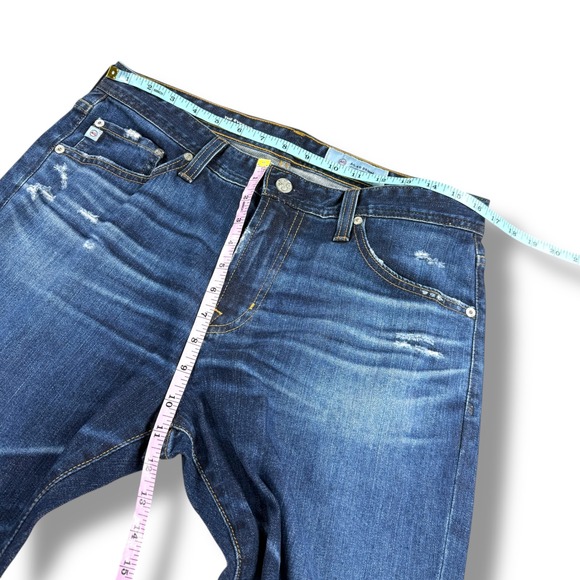 AG Adriano Goldschmied The Everett Slim Straight Jeans Mens Size 32x34 Dark Wash - Picture 9 of 11